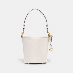 Bolsa De Hombro Coach Dakota Bucket 16 Glovetanned Leather Mujer Blancas | CL_CH16618