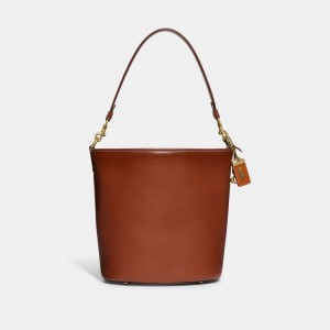 Bolsa De Hombro Coach Dakota Bucket Glovetanned Leather Mujer Marrones | CL_CH33235