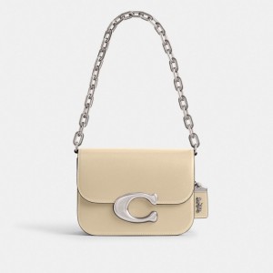 Bolsa De Hombro Coach Idol Mujer Plateadas Blancas | CL_CH85807