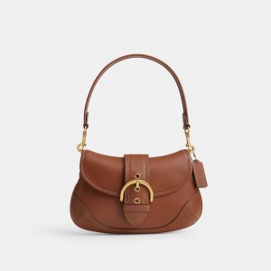 Bolsa De Hombro Coach Soho In Regenerative Leather Brass Mujer Marrones | CL_CH85920