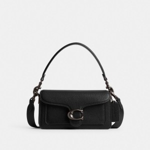 Bolsa De Hombro Coach Tabby 20 Polished Pebble Leather Mujer Negras | CL_CH93586