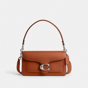 Bolsa De Hombro Coach Tabby 26 Glovetanned Leather Mujer Plateadas | CL_CH60417