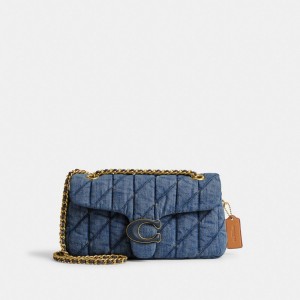 Bolsa De Hombro Coach Tabby 26 With Quilting Denim Mujer Azules Indigo | CL_CH98909