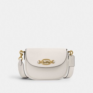 Bolsas Hombro Coach Harley Brass Mujer Blancas | CL_CH53950