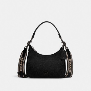 Bolsas Hombro Coach Hobo With Signature Mujer Negras | CL_CH52116