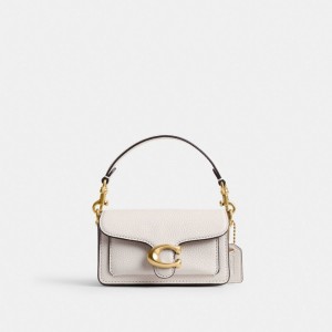 Bolsas Hombro Coach Tabby 12 Polished Pebble Leather Mujer Blancas | CL_CH79877