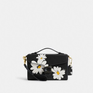 Bolsas Hombro Coach Tabby Box With Floral Print Brass Mujer Negras Multicolor | CL_CH62352