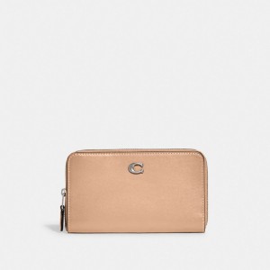 Carteras Grandes Coach Medium Zip Around Mujer Plateadas | CL_CH13025