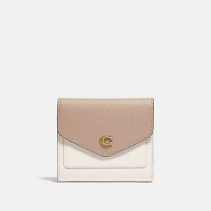 Carteras Pequeñas Coach Wyn In Colorblock Crossgrain Leather Mujer Blancas | CL_CH36639