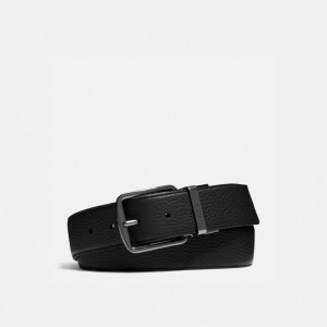 Cinturones Coach Harness Buckle Cut To Size Reversible Belt 38 Mm Hombre Negras | CL_CH89980