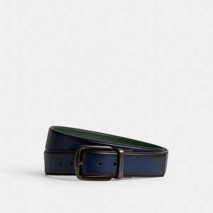 Cinturones Coach Harness Buckle Cut To Size Reversible Belt 38 Mm Hombre Azules Oscuro | CL_CH58089