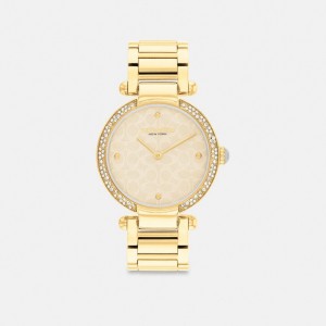 Relojes Coach Cary 34 Mm Mujer Doradas | CL_CH70879