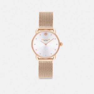 Relojes Coach Elliot 28 Mm Mujer Rosas Doradas | CL_CH89064