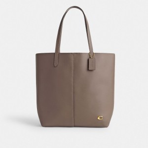 Tote Coach North Brass Mujer Gris Oscuro | CL_CH80302