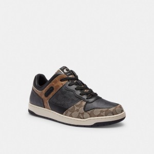 Zapatillas Coach C201 In Signature Hombre Negras | CL_CH57972