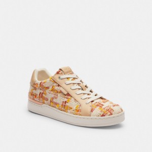 Zapatillas Coach Lowline Low Top Neutral Mujer Blancas Rosas | CL_CH81453