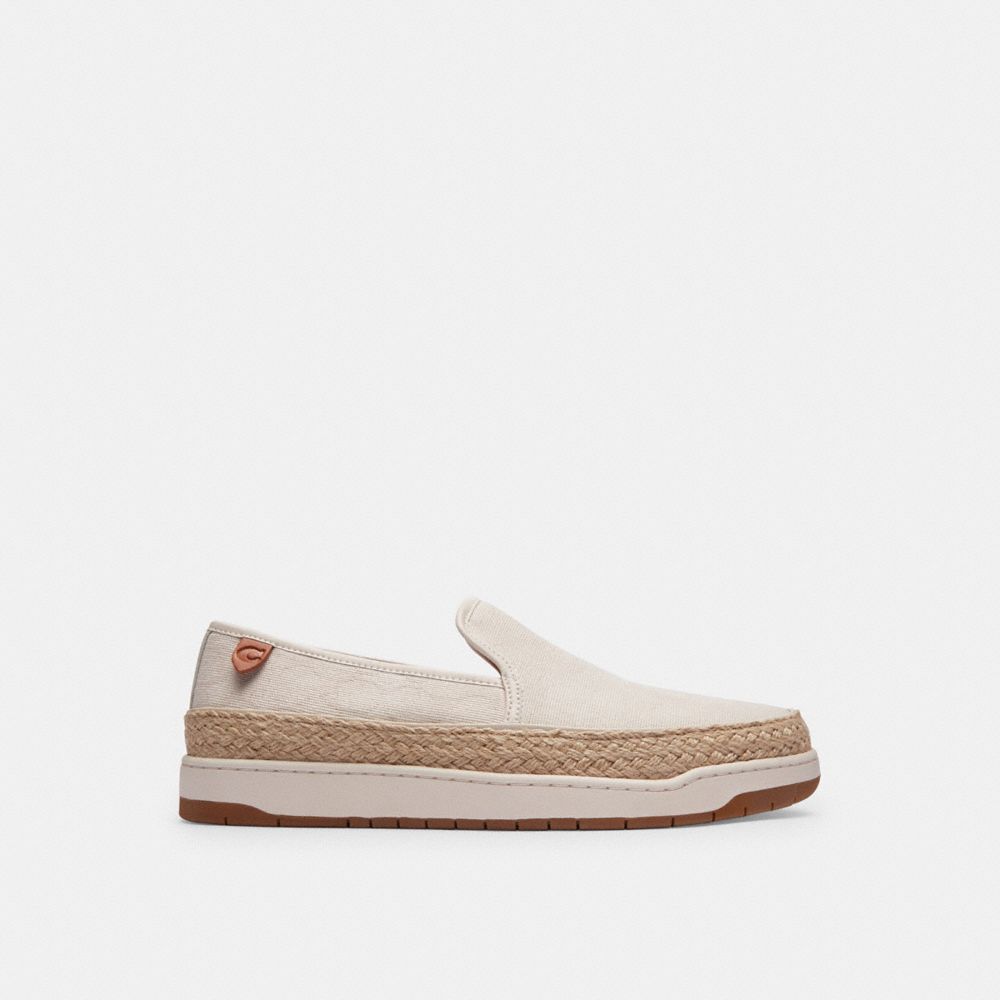 Alpargata Coach Miles In Signature Jacquard Chalk Hombre Blancas | CL_CH10734