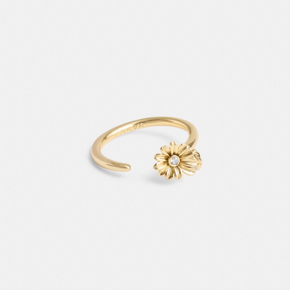 Anillo Coach Garden Flower Mujer Doradas | CL_CH91834