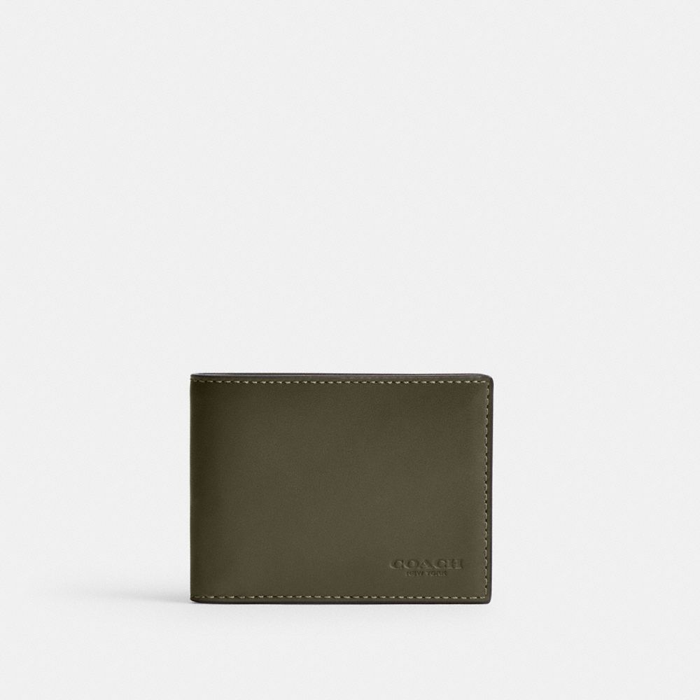 Billeteras Coach Slim Billfold Wallet Hombre Verde | CL_CH43647