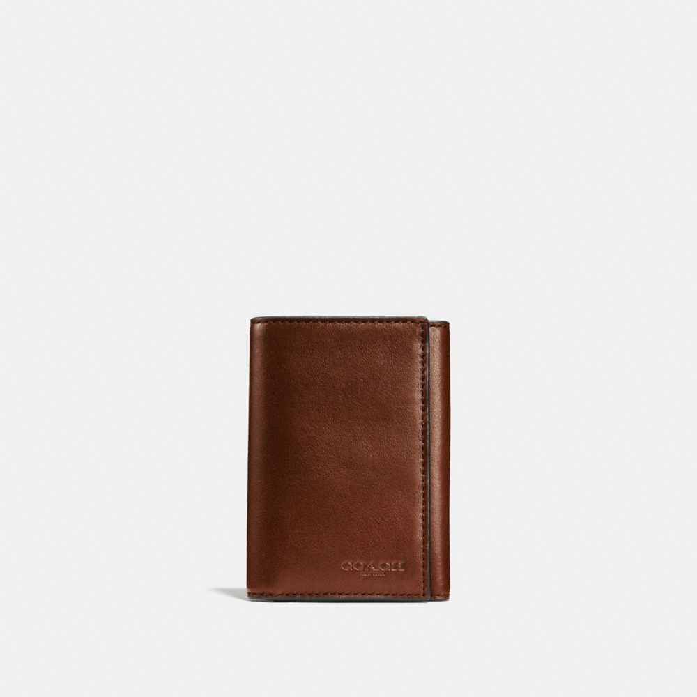 Billeteras Coach Trifold Wallet Hombre Marrones | CL_CH24829