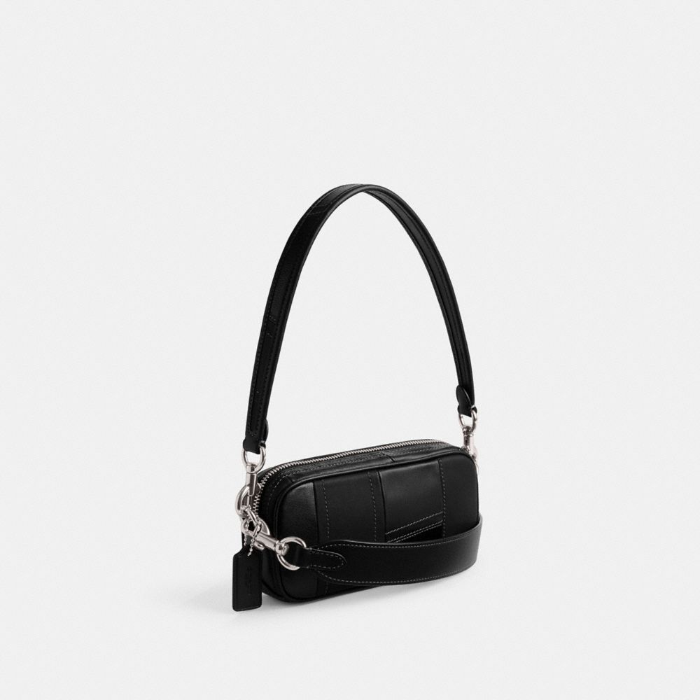 Bolsa De Hombro Coach Avery In Patchwork Mujer Plateadas Negras | CL_CH21431