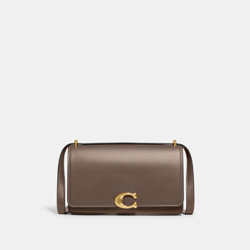 Bolsa De Hombro Coach Bandit Brass Mujer Gris Oscuro | CL_CH16686