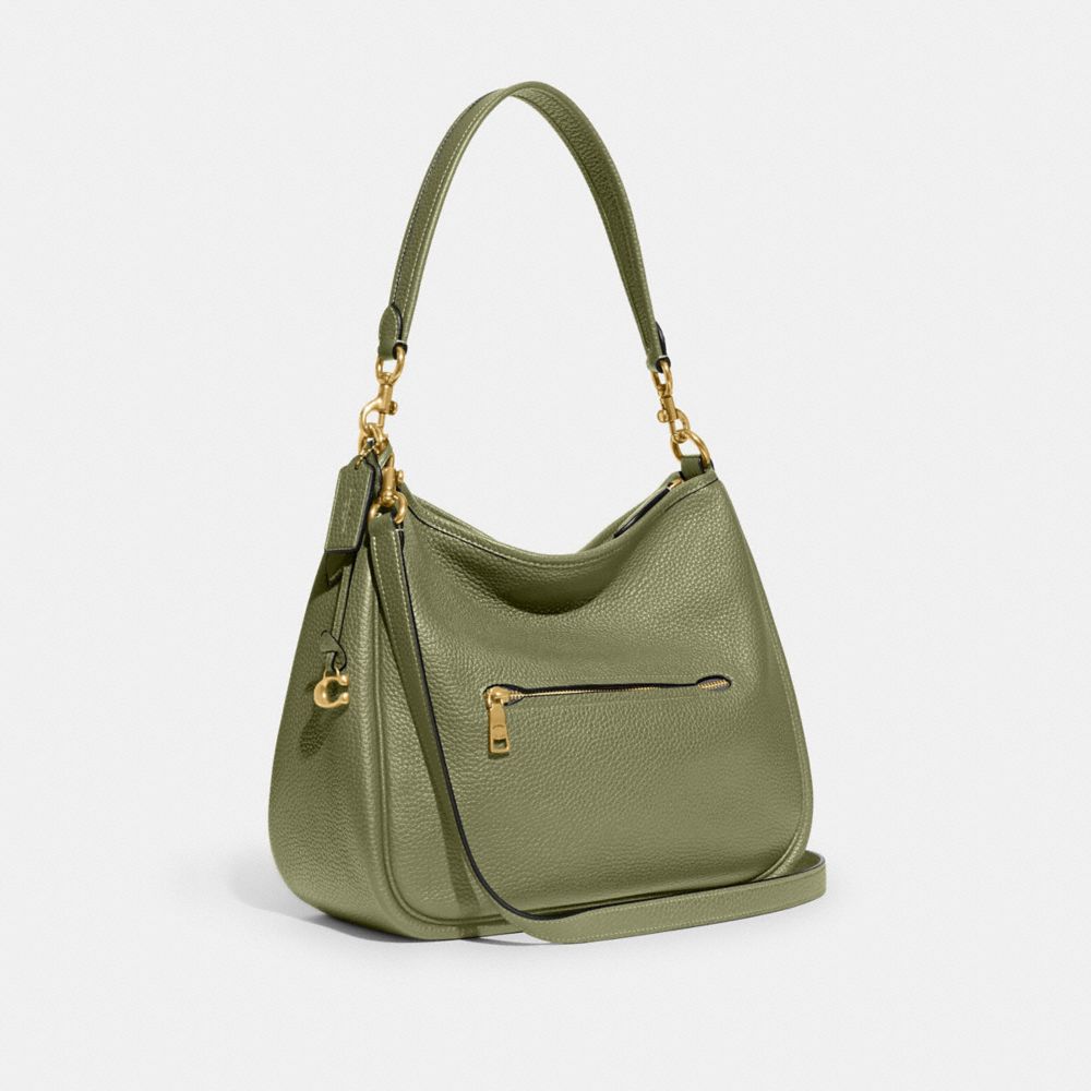 Bolsa De Hombro Coach Cary Pebble Leather Mujer Verde | CL_CH57848