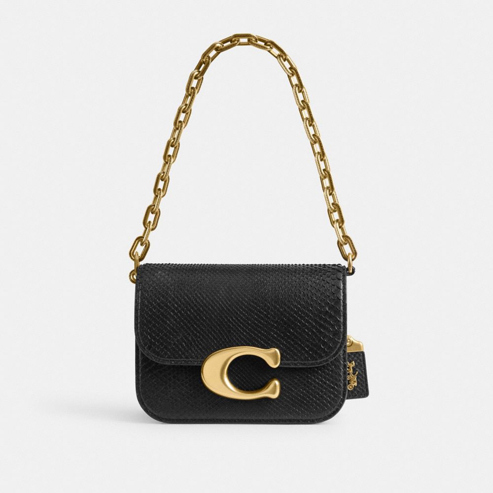 Bolsa De Hombro Coach Idol In Python Brass Mujer Negras | CL_CH30357