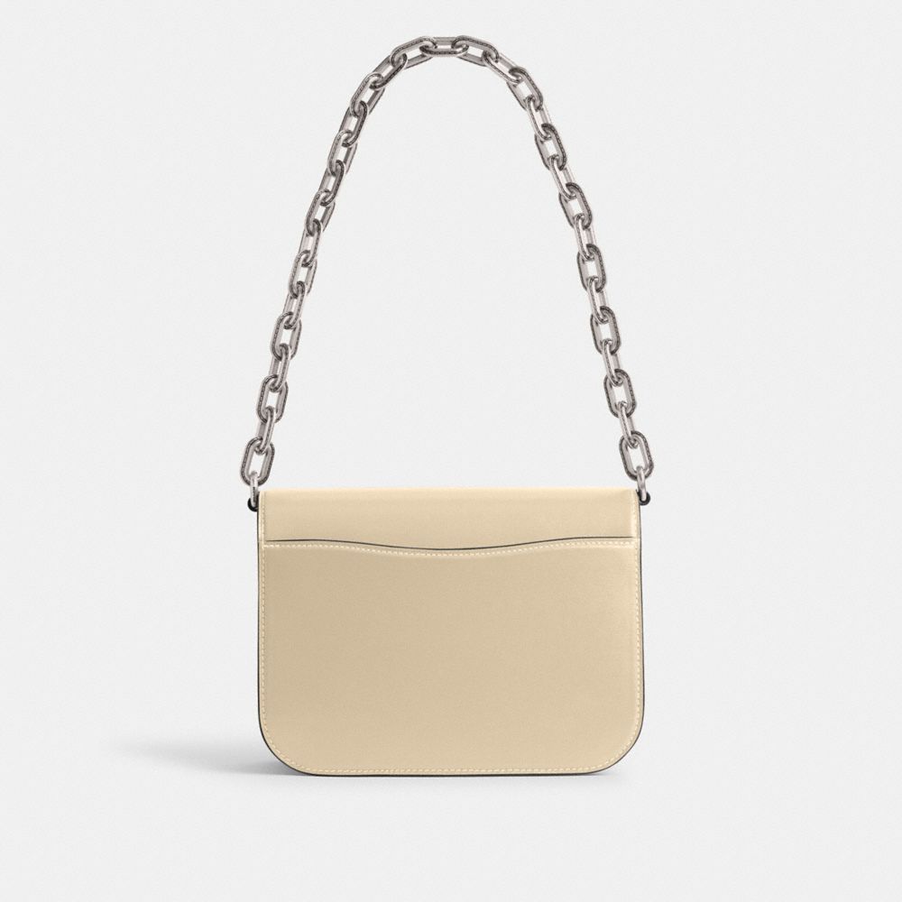 Bolsa De Hombro Coach Idol Mujer Plateadas Blancas | CL_CH85807