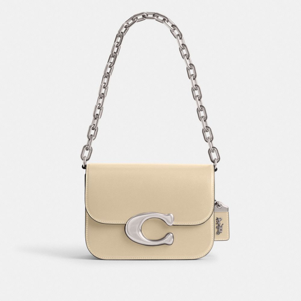 Bolsa De Hombro Coach Idol Mujer Plateadas Blancas | CL_CH85807