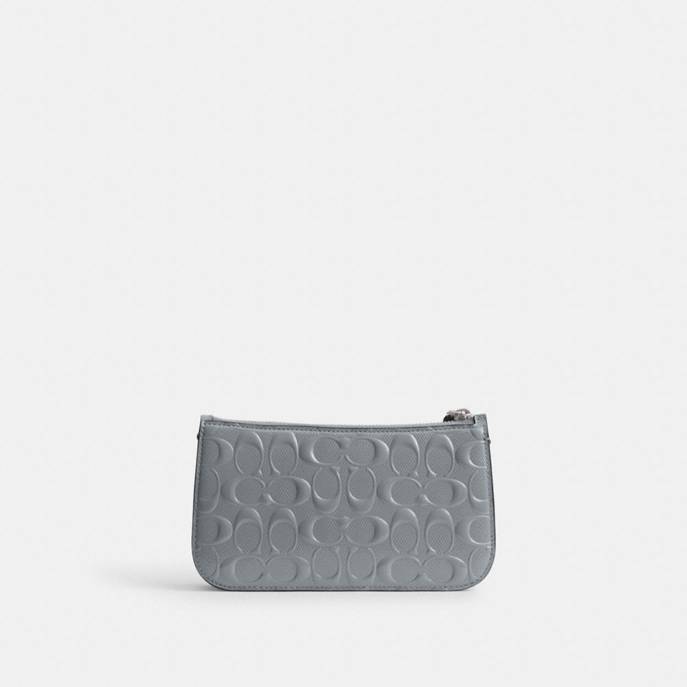 Bolsa De Hombro Coach Penn In Signature Leather Mujer Gris Azules | CL_CH54369