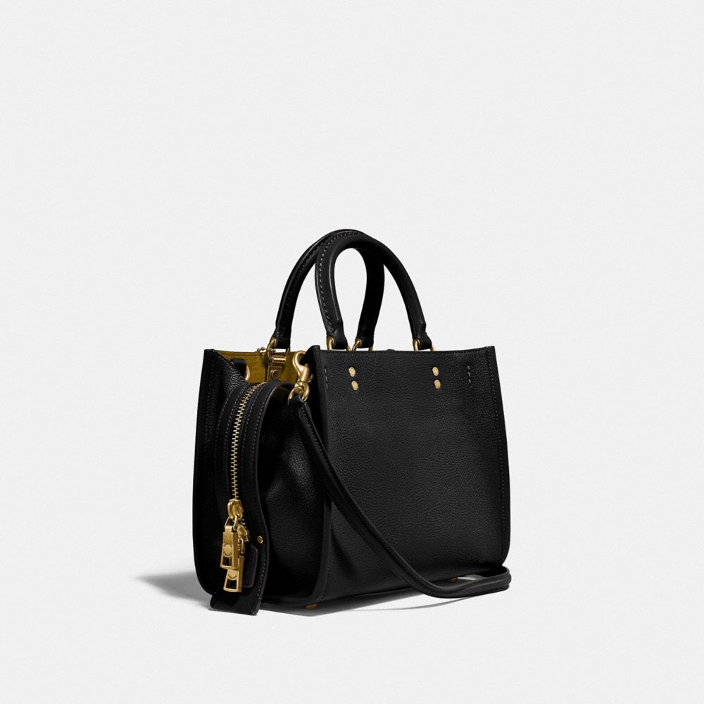 Bolsa De Hombro Coach Rogue 25 Pebble Leather Mujer Negras | CL_CH61242