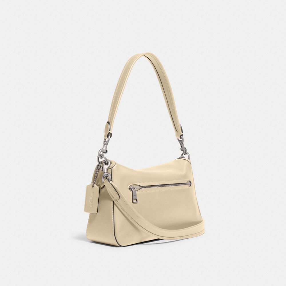 Bolsa De Hombro Coach Soft Tabby Smooth Leather Mujer Plateadas Blancas | CL_CH96220