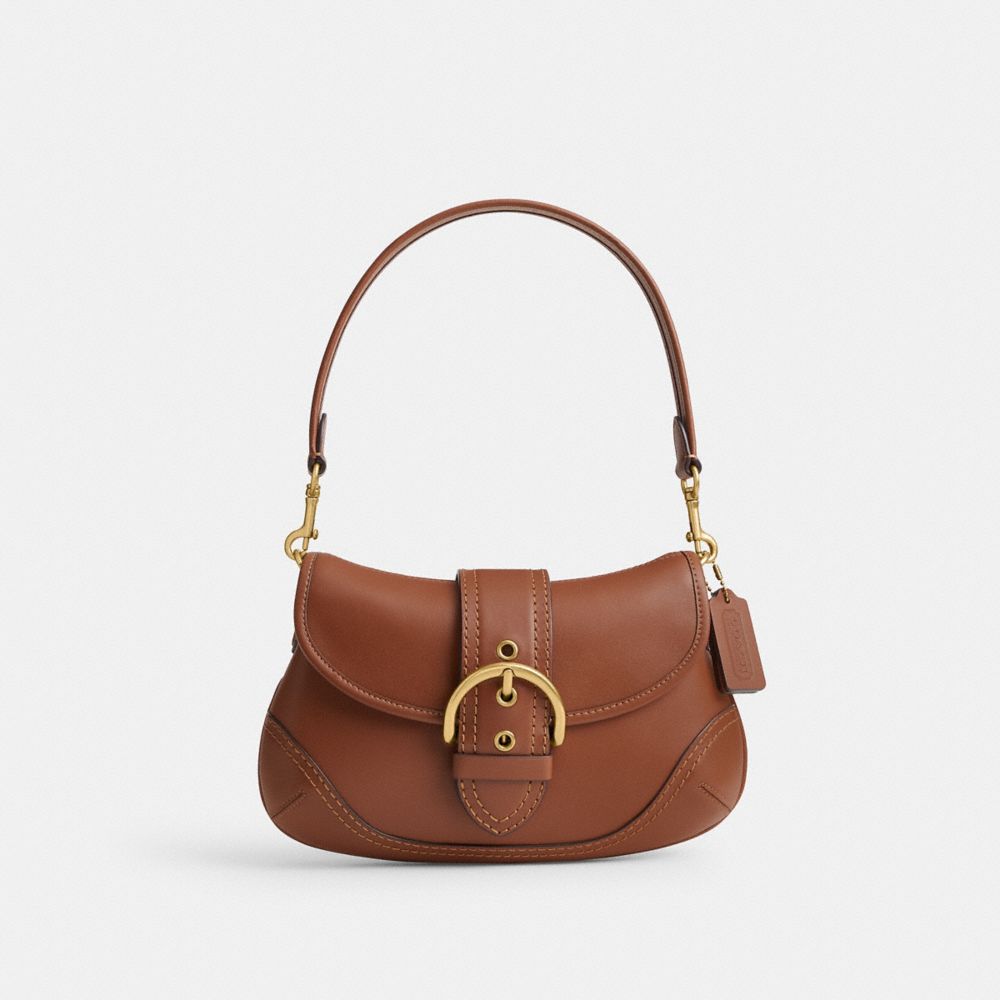 Bolsa De Hombro Coach Soho In Regenerative Leather Brass Mujer Marrones | CL_CH85920