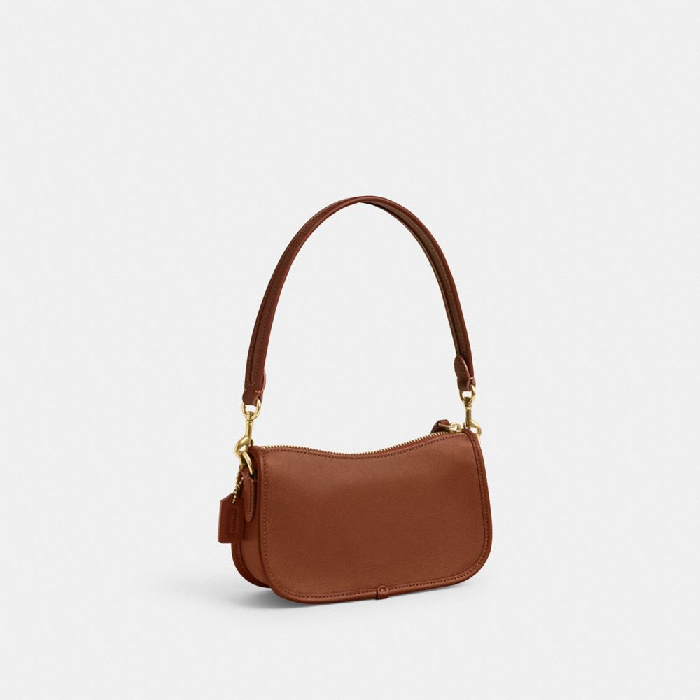 Bolsa De Hombro Coach Swinger 20 Smooth Leather Mujer Marrones | CL_CH98720