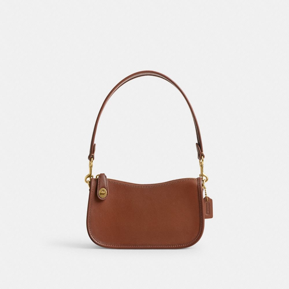 Bolsa De Hombro Coach Swinger 20 Smooth Leather Mujer Marrones | CL_CH98720