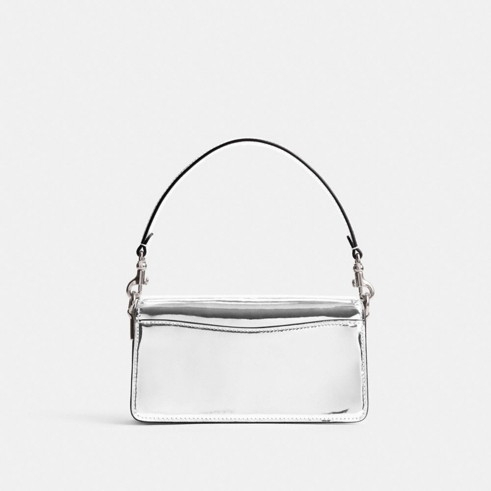 Bolsa De Hombro Coach Tabby 20 In Metallic Metallic Leather Mujer Plateadas | CL_CH43245