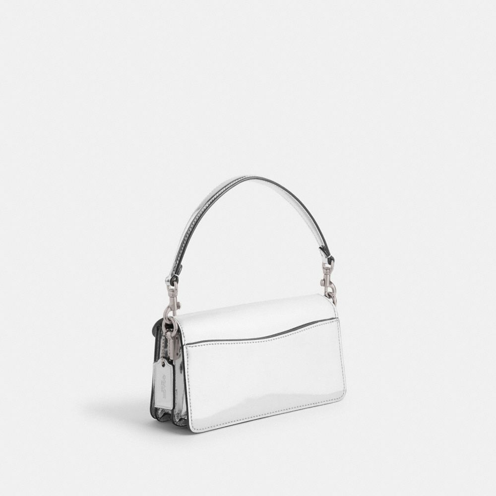 Bolsa De Hombro Coach Tabby 20 In Metallic Metallic Leather Mujer Plateadas | CL_CH43245