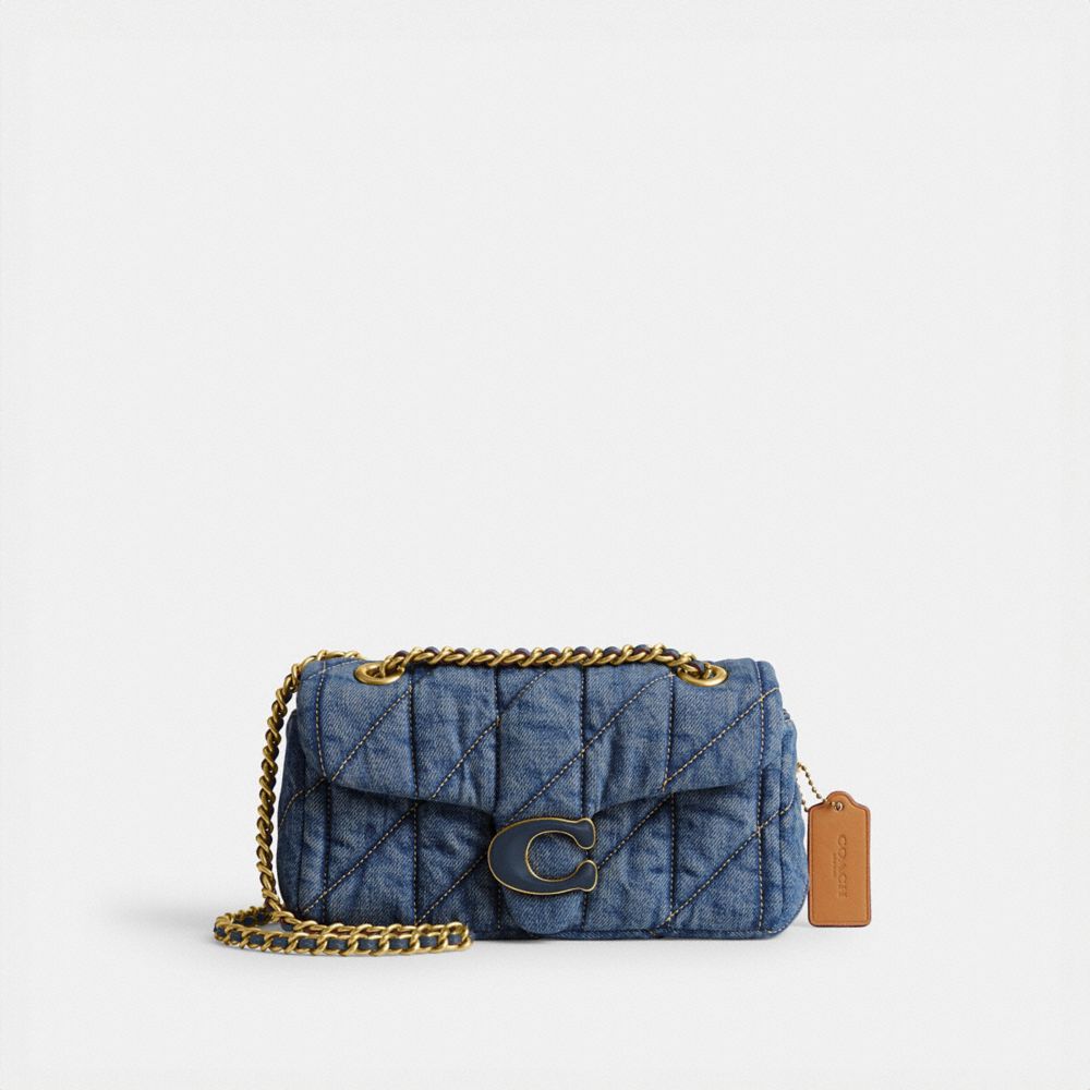 Bolsa De Hombro Coach Tabby 20 With Quilting Denim Mujer Azules Indigo | CL_CH94648