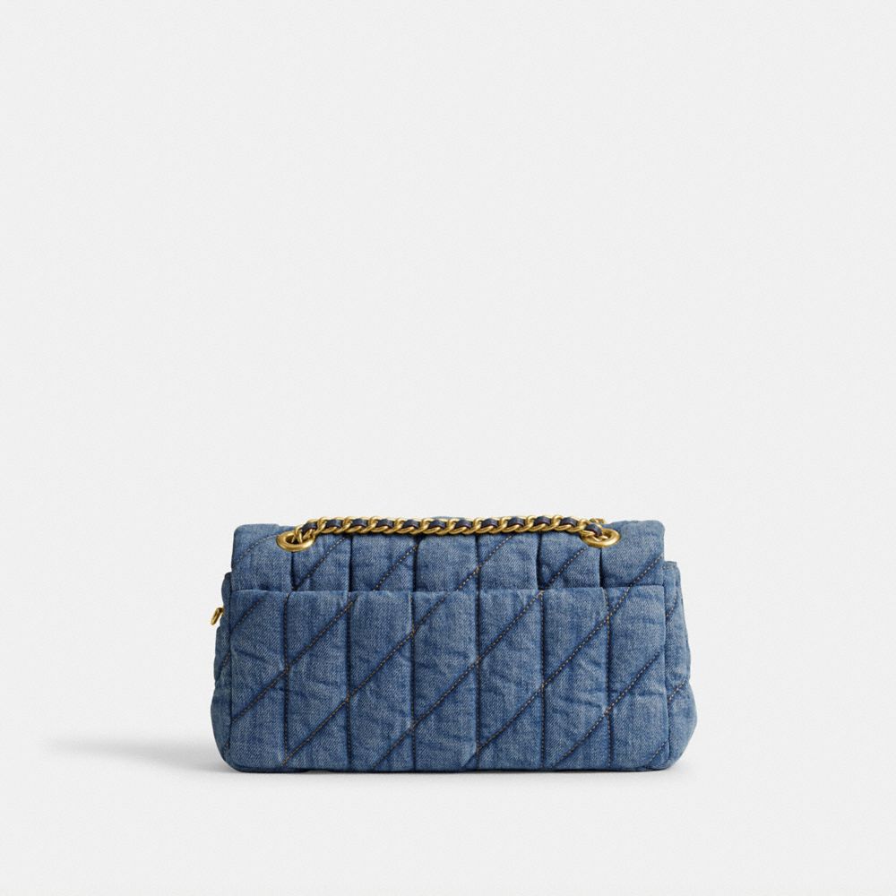 Bolsa De Hombro Coach Tabby 26 With Quilting Denim Mujer Azules Indigo | CL_CH98909