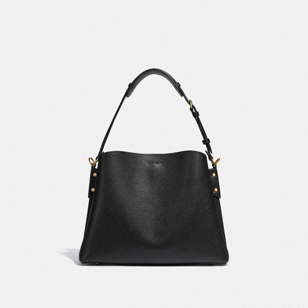 Bolsa De Hombro Coach Willow Pebble Leather Mujer Negras | CL_CH19065