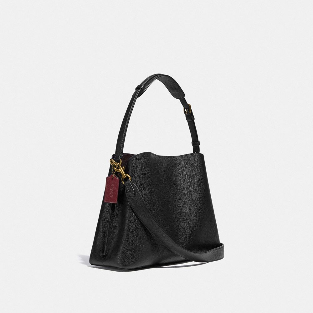 Bolsa De Hombro Coach Willow Pebble Leather Mujer Negras | CL_CH19065