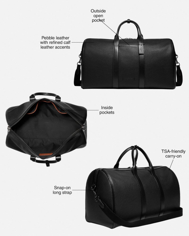 Bolsa Duffle Coach Gotham Hombre Marrones | CL_CH55293