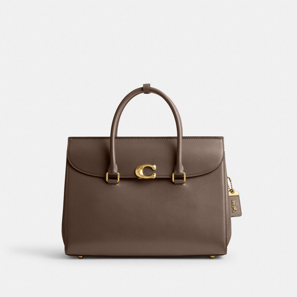 Bolsa de Mano Coach Broome 36 Brass Mujer Gris Oscuro | CL_CH74084