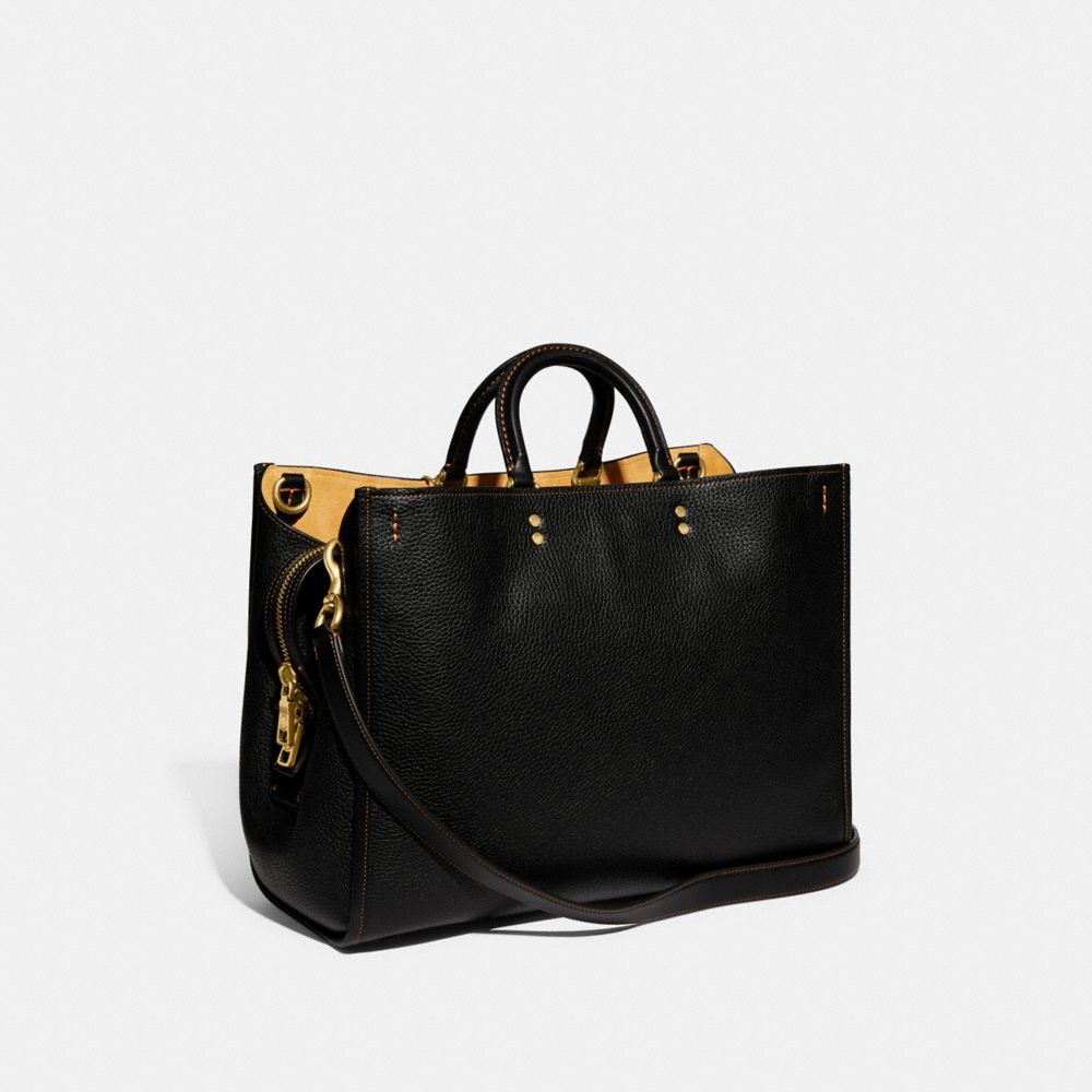 Bolsa de Mano Coach Rogue 39 In Regenerative Leather Pebble Leather Mujer Negras | CL_CH32722