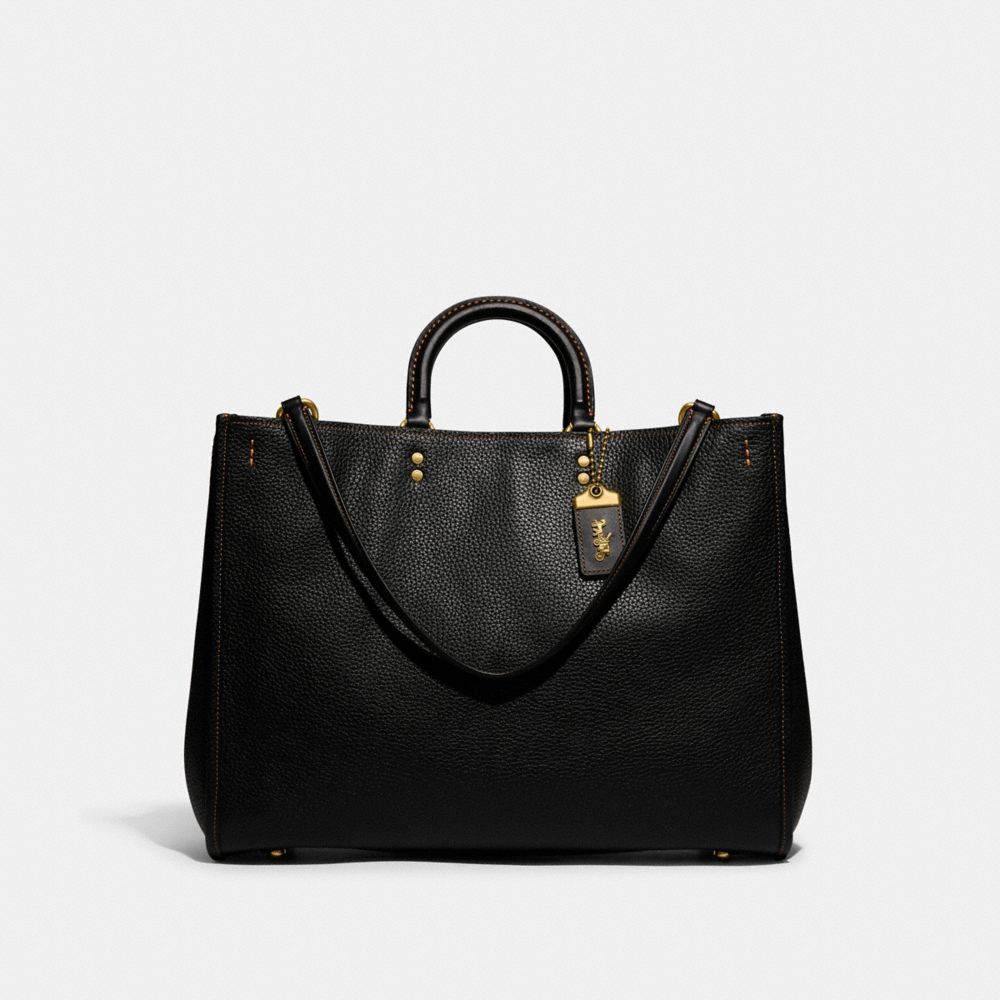 Bolsa de Mano Coach Rogue 39 In Regenerative Leather Pebble Leather Mujer Negras | CL_CH32722