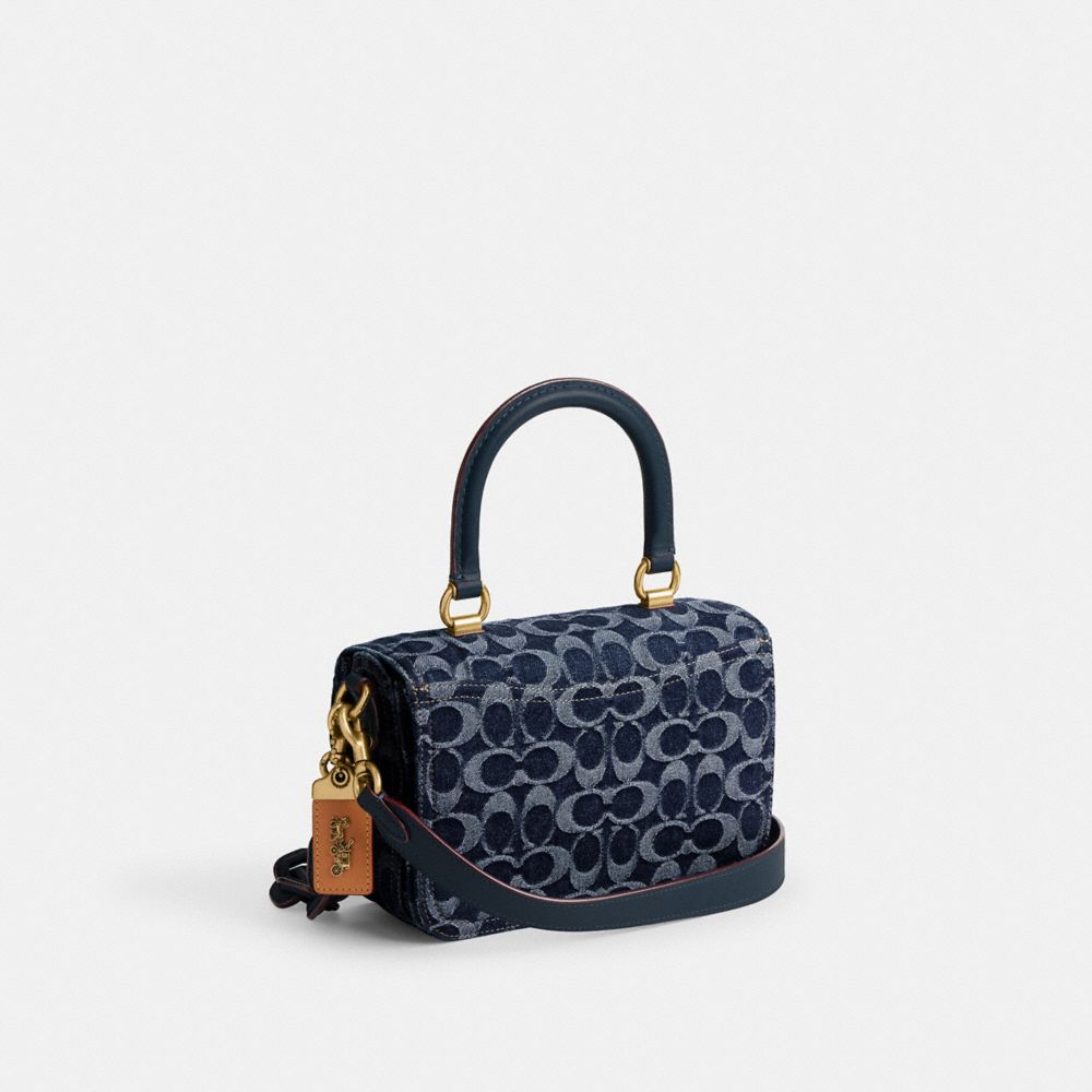 Bolsa de Mano Coach Rogue Top Handle In Signature Denim Denim Mujer Azules | CL_CH51547