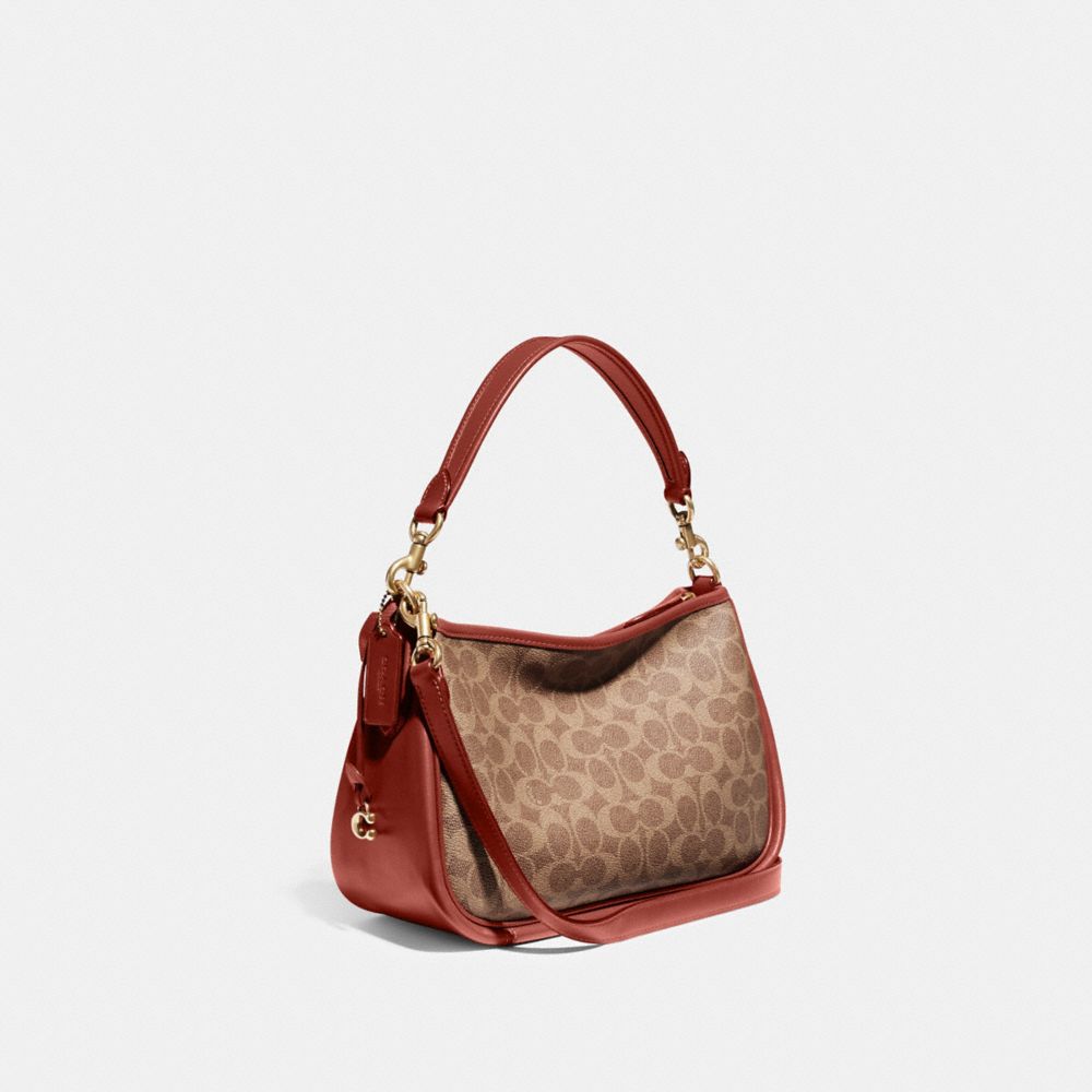 Bolsas Hombro Coach Cary In Signature Mujer Marrones Rojas | CL_CH25091