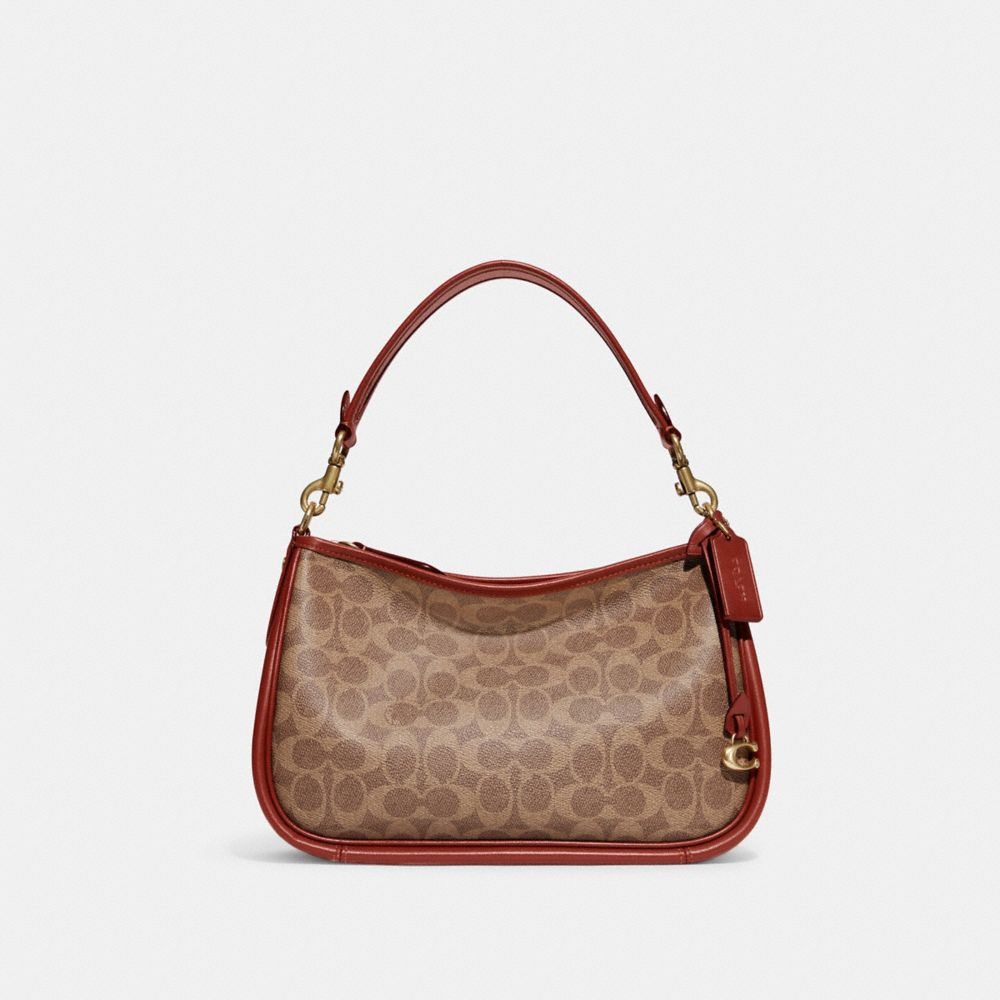 Bolsas Hombro Coach Cary In Signature Mujer Marrones Rojas | CL_CH25091