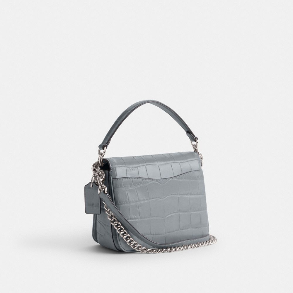 Bolsas Hombro Coach Cassie 19 Croc Embossed Leather Mujer Gris Azules | CL_CH57822